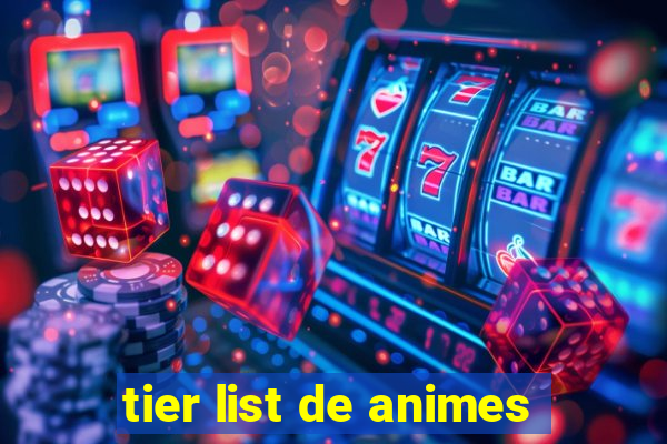 tier list de animes